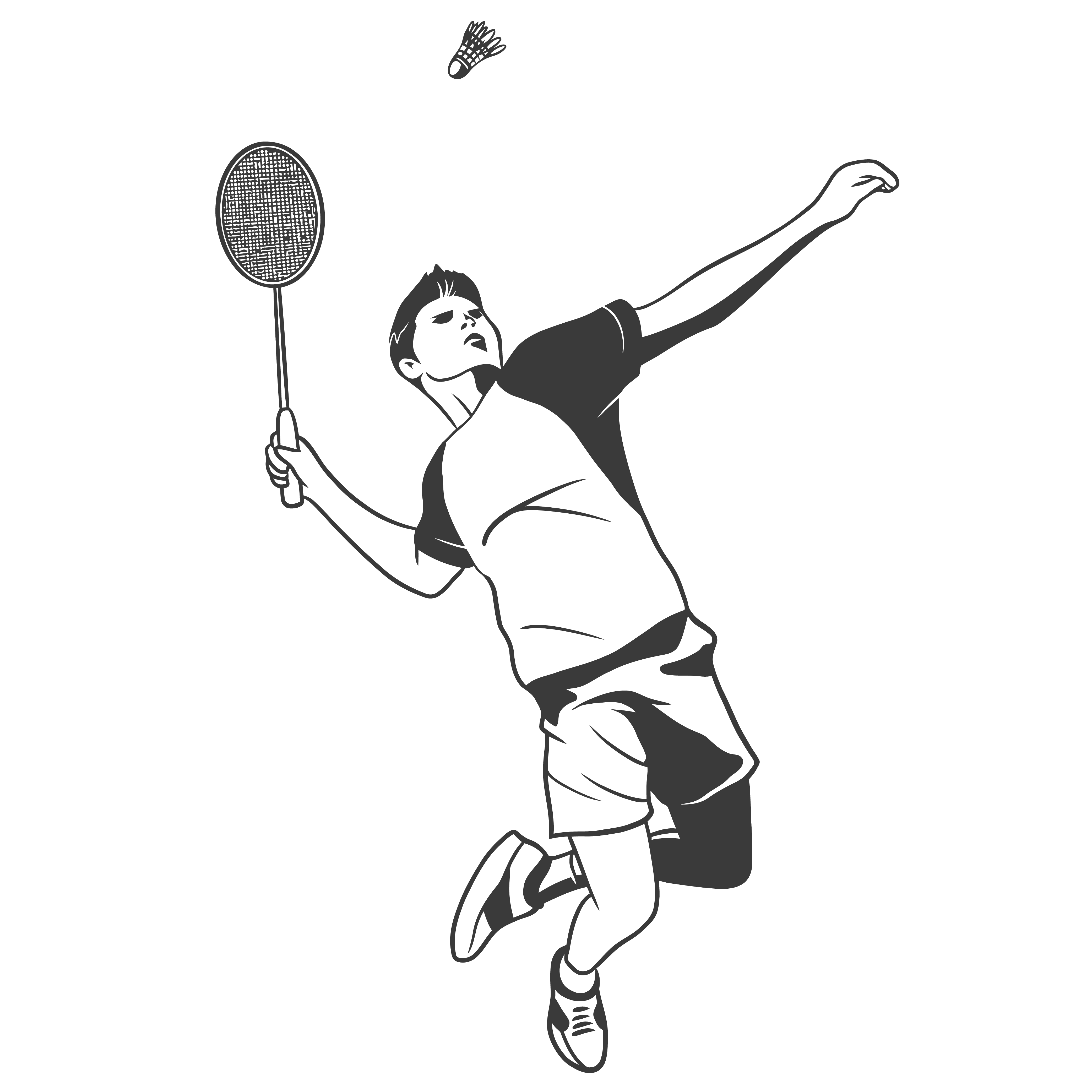 Racket and Shuttlecock
